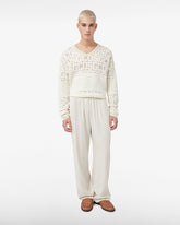Linen Blend Wide Pants - ALL PRODUCT DISCOUNT | GCDS