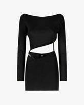 Asymmetrical Knit Mini Dress - ALL PRODUCT DISCOUNT | GCDS