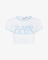 T-shirt Crop Ti Amo GCDS - ALL PRODUCT DISCOUNT | GCDS
