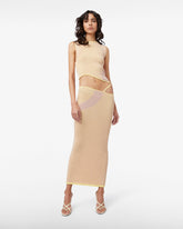 Comma Knit Long Skirt - Blush Pink | GCDS