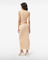 Comma Knit Long Skirt - Blush Pink | GCDS