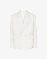 Double Breasted Tweed Blazer - ALL PRODUCT DISCOUNT | GCDS