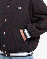 Pinstripe Clown Bomber - ALL PRODUCT DISCOUNT | GCDS
