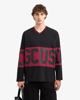 Band Logo Hockey T-Shirt - Black | GCDS