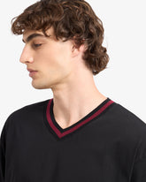 Band Logo Hockey T-Shirt - Black | GCDS