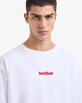 Hotline Embroidered T-Shirt - ALL PRODUCT DISCOUNT | GCDS
