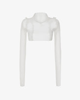 Medusa Knit Crop Polo - ALL PRODUCT DISCOUNT | GCDS