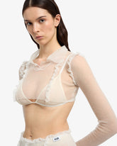 Medusa Knit Crop Polo - ALL PRODUCT DISCOUNT | GCDS