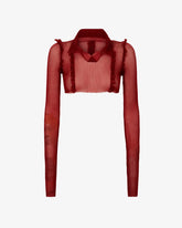 Medusa Knit Crop Polo - ALL PRODUCT DISCOUNT | GCDS