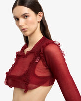 Medusa Knit Crop Polo - ALL PRODUCT DISCOUNT | GCDS