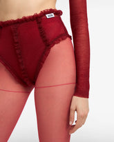 Medusa Knit Ultrashorts - Red | GCDS