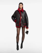 Rub-Off Leather Pleated Mini Skirt - ALL PRODUCT DISCOUNT | GCDS