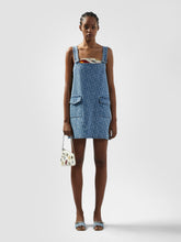 Abito con tasche in denim monogram - Abbigliamento Donna | GCDS