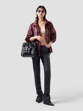 Zipper Leather Skinny Trousers