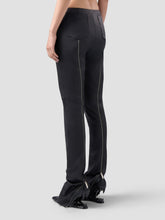 Zipper Leather Skinny Trousers