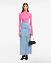 Monogram Denim Ultracargo Skirt - ALL PRODUCT DISCOUNT | GCDS