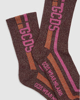 Striped Gcds lurex socks - | GCDS