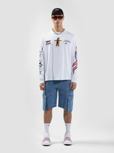 Graphics Long Sleeves T-Shirt - Bright White | GCDS