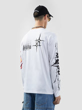 Graphics Long Sleeves T-Shirt - Bright White | GCDS