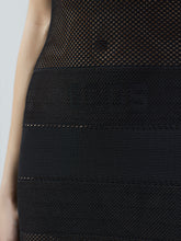 Abito lungo in rete con logo - ALL PRODUCT DISCOUNT | GCDS