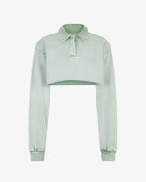 Stone Washed Crop Polo - ALL PRODUCT DISCOUNT | GCDS