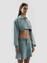 Stone Washed Crop Polo - ALL PRODUCT DISCOUNT | GCDS