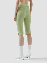 Vichy Capri Trousers - Light Green | GCDS