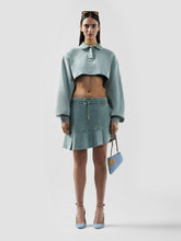 Pleated Stone Washed Sweatskirt - ALL PRODUCT DISCOUNT | GCDS