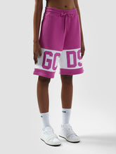 Band Logo Sweatshorts - Fuchsia | GCDS