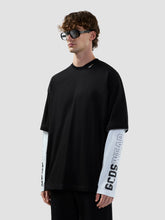 Long-sleeve T-shirt with silver GCDSWear print on the back - ALL FULL PRICE | GCDS