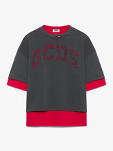 T-shirt over con logo solarizzato - Abbigliamento Uomo | GCDS