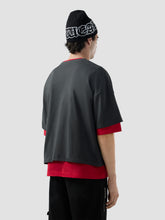 T-shirt over con logo solarizzato - Abbigliamento Uomo | GCDS