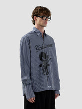 Camicia over a righe con stampa magic effetto crackle - Abbigliamento Uomo | GCDS