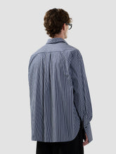 Camicia over a righe con stampa magic effetto crackle - Abbigliamento Uomo | GCDS