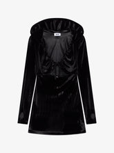 Abito mini in velluto con cappuccio - Abbigliamento Donna | GCDS