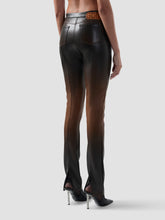 Pantaloni skinny in eco-pelle sbiadita con zip - Abbigliamento Donna | GCDS