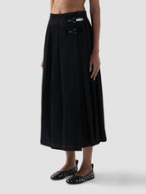 Pleated Denim Long Skirt - ALL FULL PRICE | GCDS
