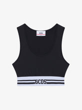 Top mini con righe e logo - Abbigliamento Donna | GCDS