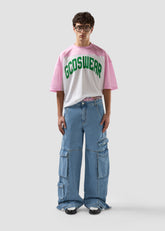 Sunset Longsleeve T-shirt - Yellow/White | GCDS