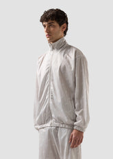 Pinstripe Jacket with All-Over Logo - ALL FULL PRICE | GCDS