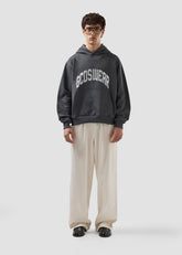 Studded Hoodie - Melange Grey | GCDS