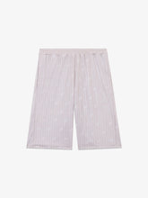 Pinstripe Bermuda Shorts with All-Over Logo - ALL FULL PRICE | GCDS