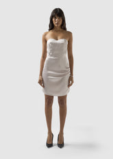 Abito midi in raso - Abbigliamento Donna | GCDS