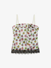 Top a fascia con stampa "Apple" all over e fiocco - Abbigliamento Donna | GCDS