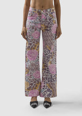 Animalier Rouche Mini Dress - Orchid Pink | GCDS