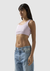 Ribbed Logo Lounge Mini Crop Top - ALL FULL PRICE | GCDS