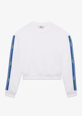 Logo Tape Cropped Sweatshirt - ALL FULL PRICE | GCDS