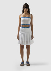 Logo-Belt Pleated Mini Skirt - ALL FULL PRICE | GCDS