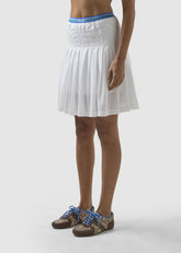 Logo-Belt Pleated Mini Skirt - ALL FULL PRICE | GCDS