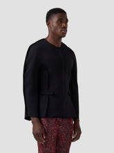 Round-Shoulder Jacket - Black | GCDS